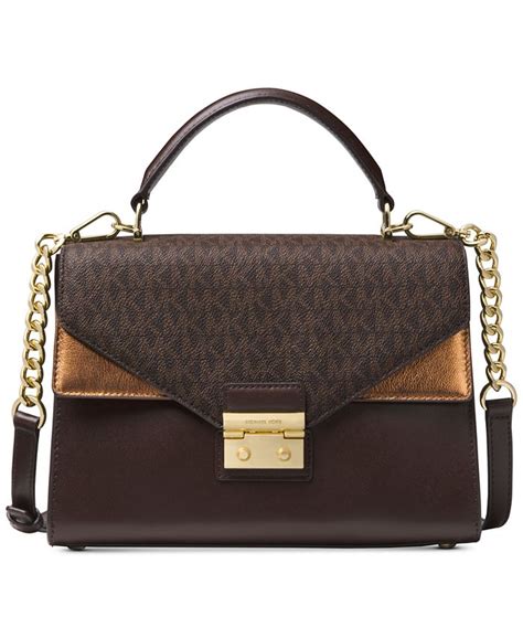 michael michael kors sloan medium satchel|MICHAEL Michael Kors Sloan Medium Top.